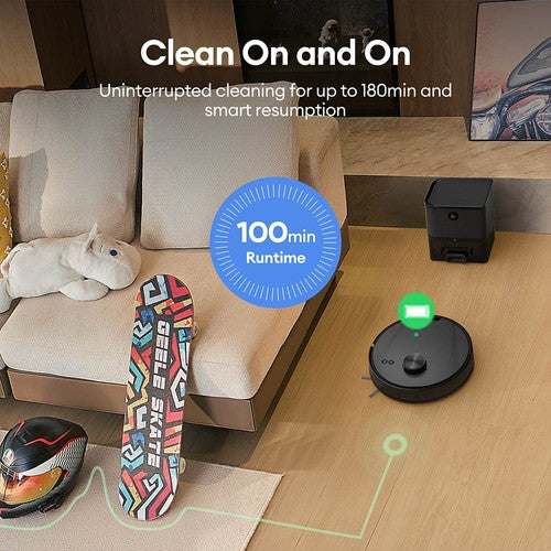 Ultenic T10 Lite robotizētais putekļsūcējs ar LiDAR navigāciju, 4500 Pa