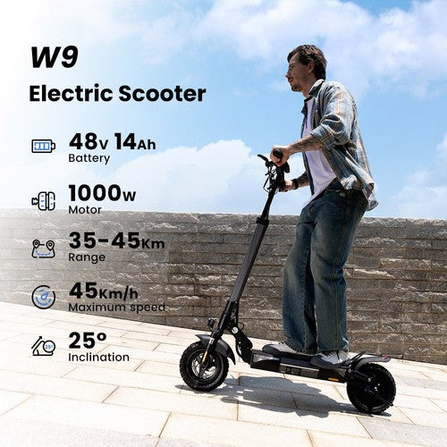 iScooter W9 Elektriskais skūteris, 1000W motors, 48V 14Ah