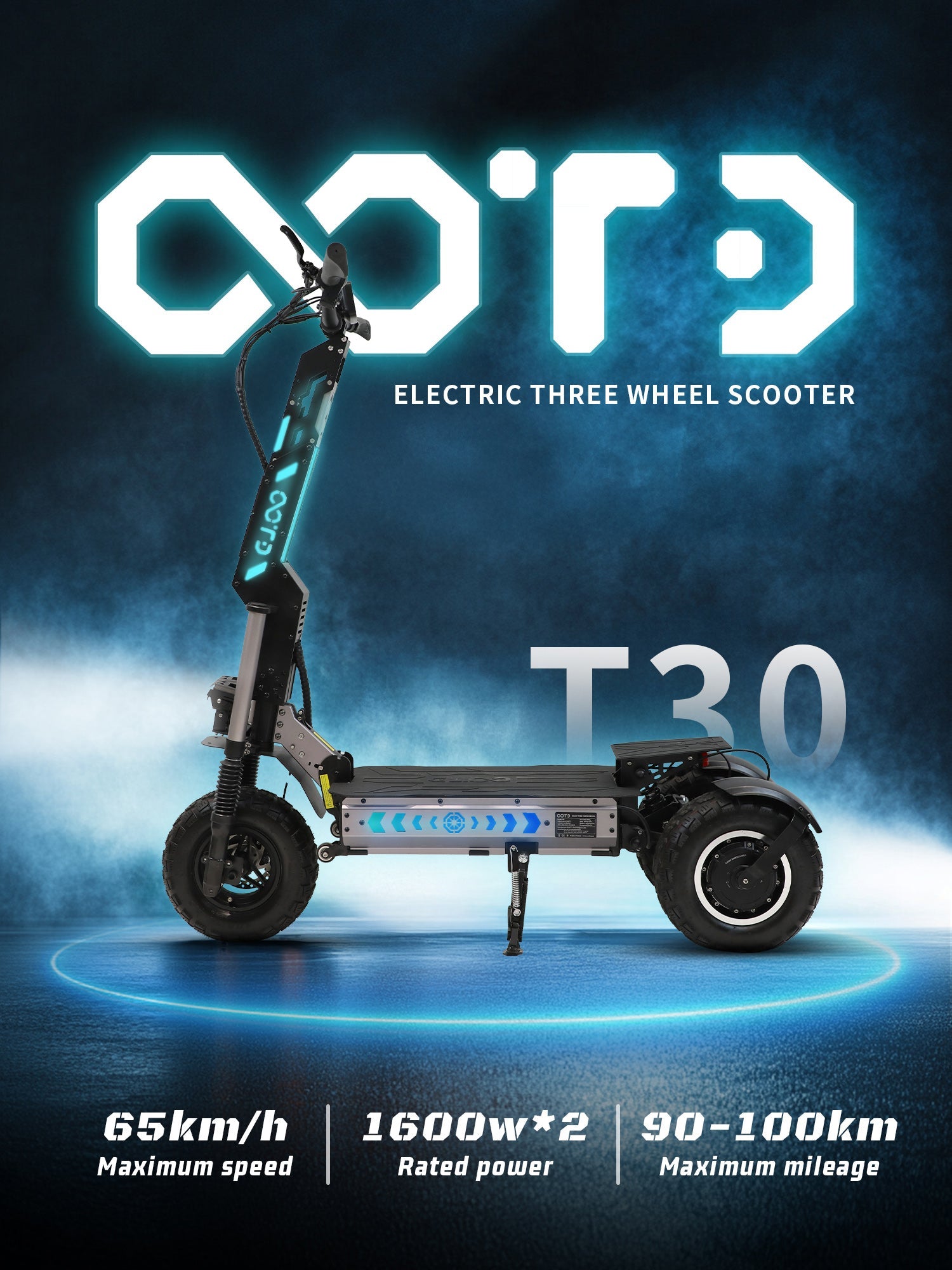 OOTD T30 elektriskais skrejritenis 3200W