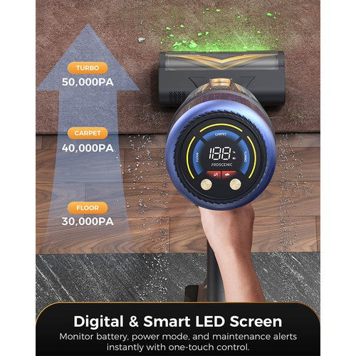 Proscenic P15 bezvadu putekļsūcējs 50kPa