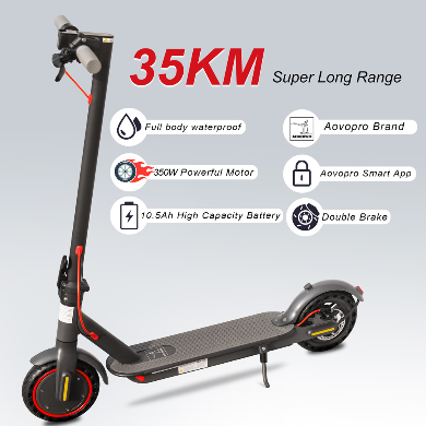 AOVOPRO ES80 elektriskais skrejritenis 350W