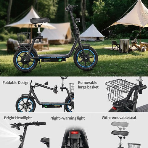 TWOFISH M5 Elite elektriskais skrejritenis ar 500 W motoru, 48V13Ah