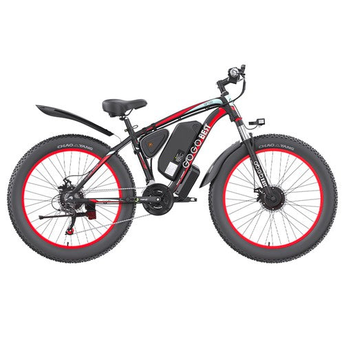 GOGOBEST GF700 elektriskais velosipēds, 2*500W divmotors, 48V 18.2Ah