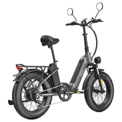 Fafrees FF20 Polar elektriskais velosipēds, 500 W motors, 48 V 24 Ah dubultā baterija.
