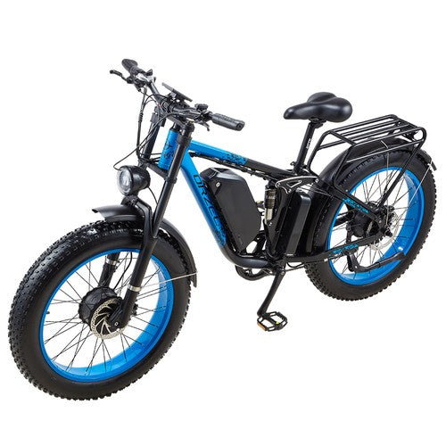 ORZELEBIKE K17 elektriskais velosipēds, 1000 W * 2 motors, 48 V 25 Ah