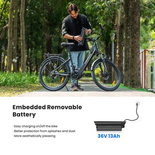 Elektrovelosipēds Touroll MA1 250 W vidējas piedziņas motors
