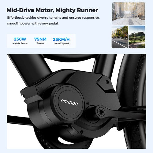 Foride Urbano 2 Elektriskais Velosipēds, 250W 36V 13Ah