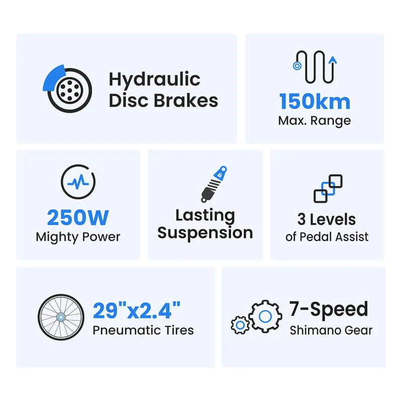 Touroll U2 elektriskais velosipēds 48V 15Ah