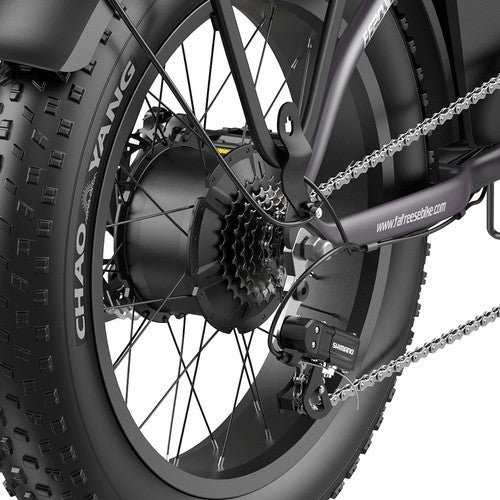 Fafrees FF20 Polar elektriskais velosipēds, 500 W motors, 48 V 24 Ah dubultā baterija.
