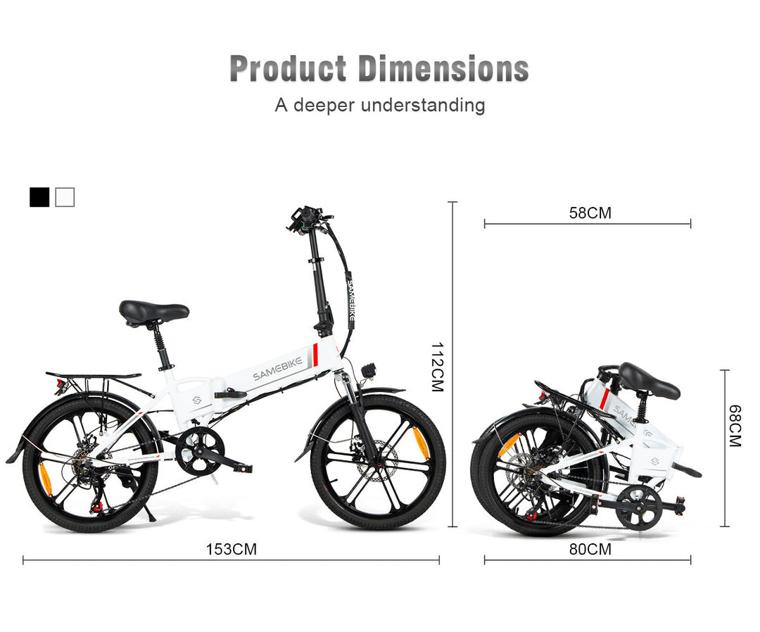 Elektriskais velosipēds Samebike 20LVXD30-II