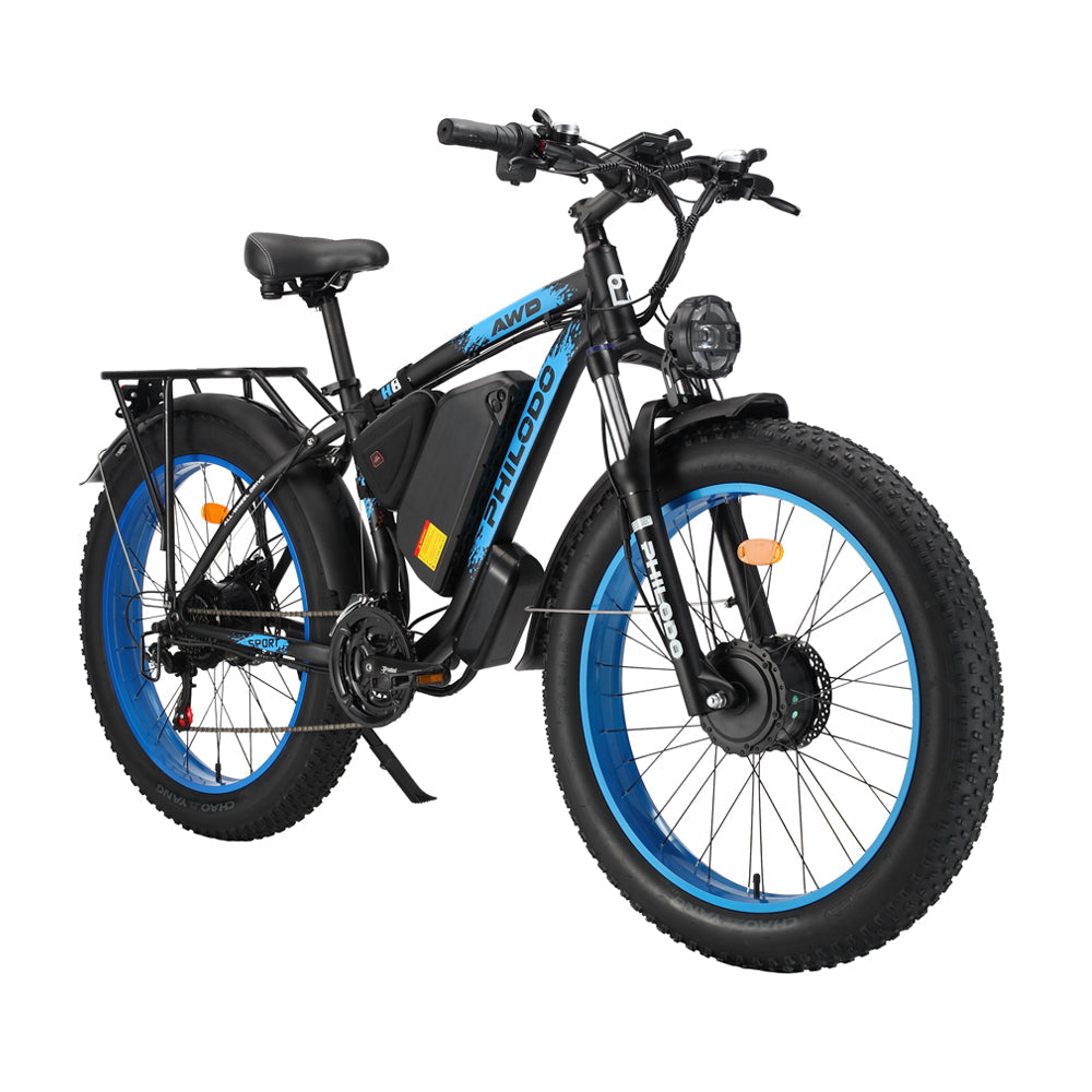 PHILODO H8 divu motoru elektriskais velosipēds 2000W