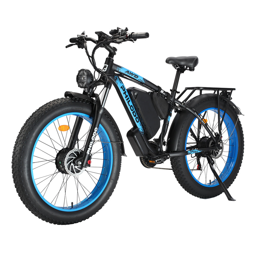 PHILODO H8 divu motoru elektriskais velosipēds 2000W