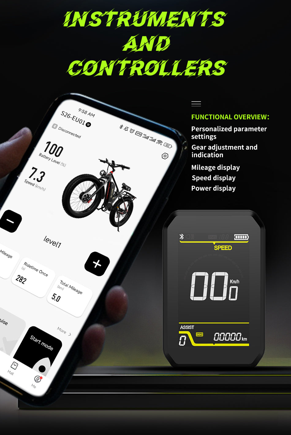 DUOTTS S26 PRO 750W*2 elektriskais velosipēds 20Ah