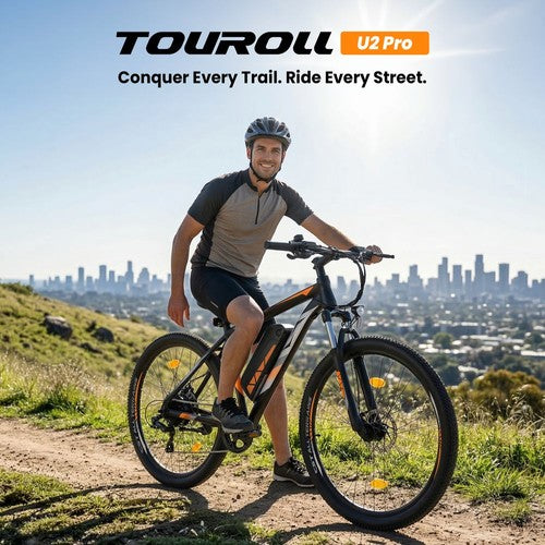 Touroll U2 Pro elektriskais velosipēds, 750W motors, 48V 15Ah