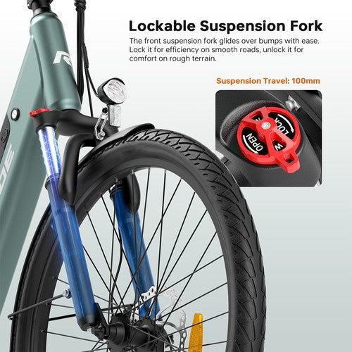 Foride Urbano 1 elektriskais velosipēds, 250 W, 36 V 13 Ah