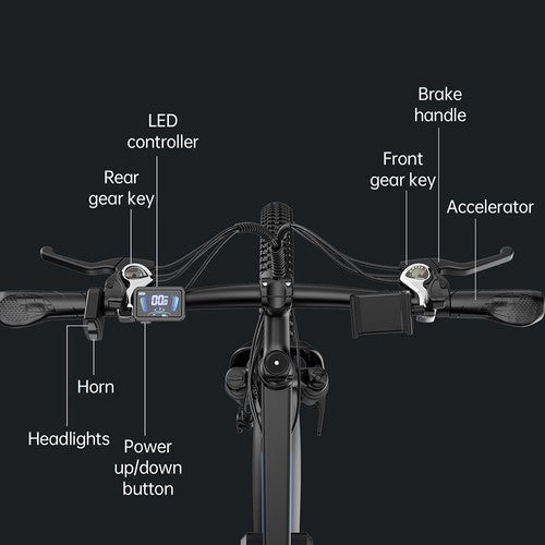 Ridstar S29 Pro elektriskais velosipēds, 1000 W motors, 48 ​​V, 21 Ah