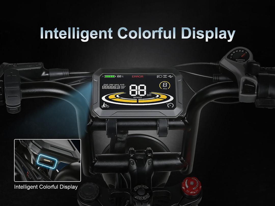 SAMEBIKE RS-A02 Plus elektriskais bezceļu velosipēds ar platām riepām 1200W