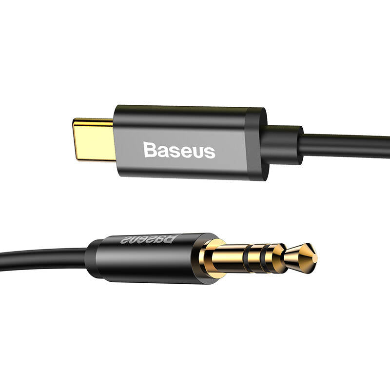 Baseus Yiven Audio cable USB-C to mini jack 3,5mm, 1.2m (Black)