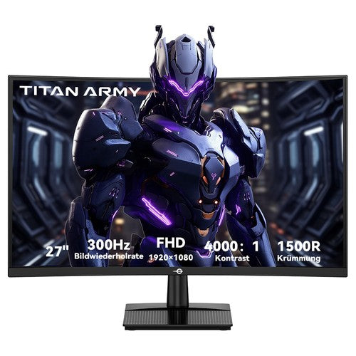TITAN ARMY C27A1H spēļu monitors, 27 collu 1500R izliekts VA ekrāns, 1920*1080, 300Hz