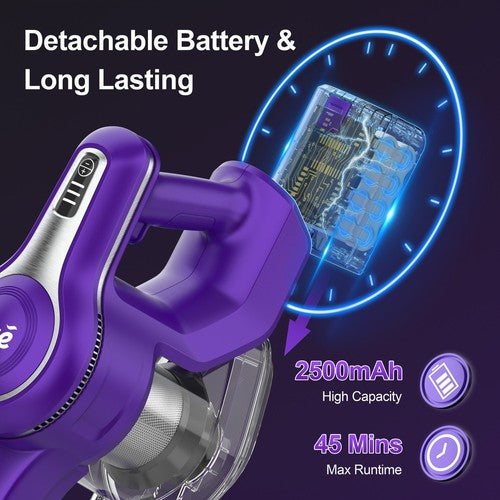 INSE S62 bezvadu putekļu sūcējs, 30 kPa, 300 W