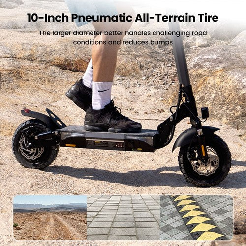 iScooter W9 Elektriskais skūteris, 1000W motors, 48V 14Ah