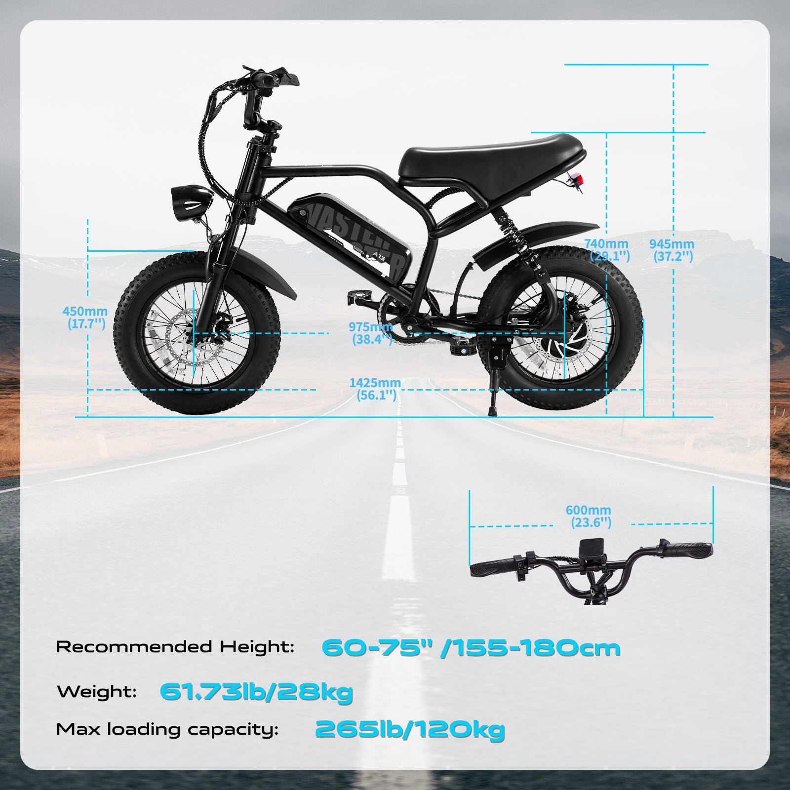 AVDL A13 elektriskais velosipēds 250W