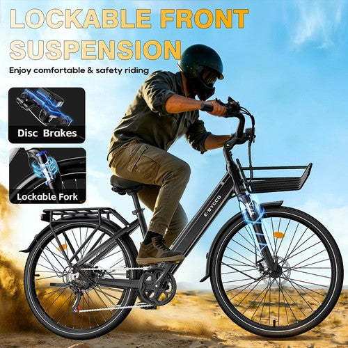 E·Bycco V1 elektriskais velosipēds, 250W motors, 36V 15,6Ah