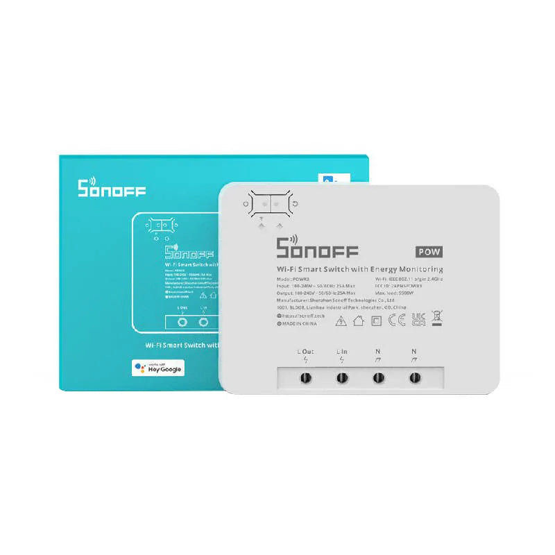 Sonoff POWR3 smart WiFi switch with current measurement function