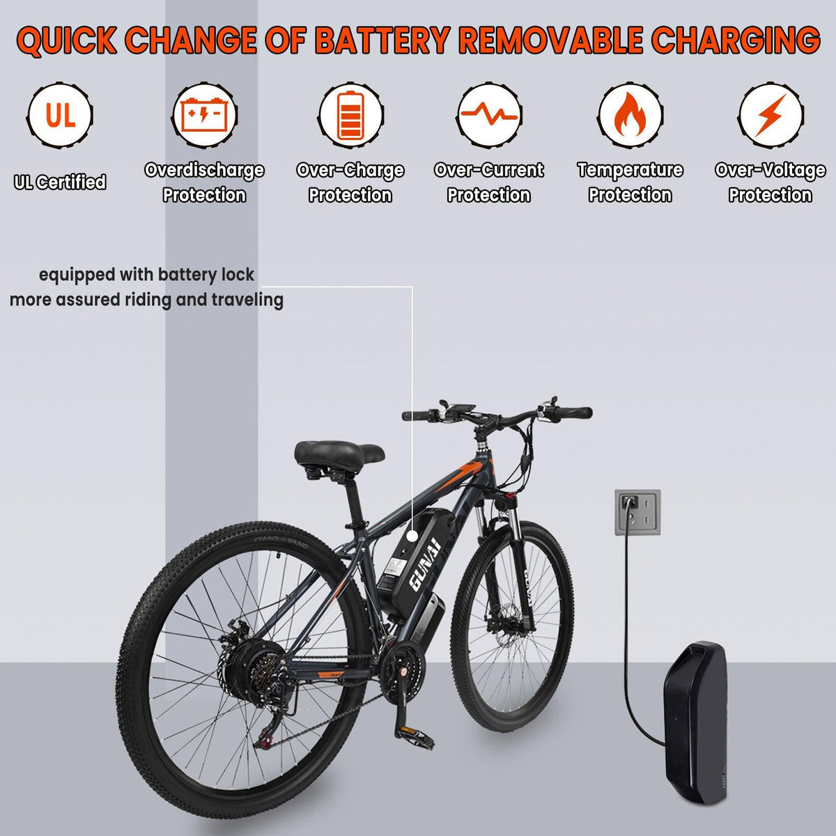 GUNAI GN29 750W 29 collu elektriskais velosipēds