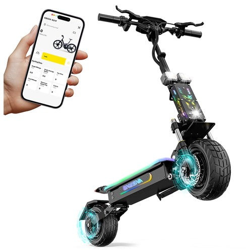 FENGQS GT7 elektriskais skrejritenis, dubults 2800W motors, 60V 27Ah