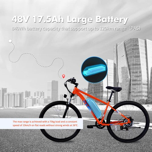 PVY M29 elektriskais velosipēds 250W motors 48V 17.5Ah