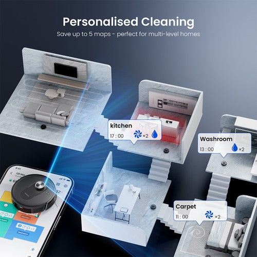 Proscenic Q8 Max+ robotizētais putekļsūcējs 8000Pa