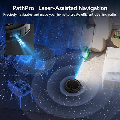 Proscenic X1S robotizētais putekļsūcējs ar mopu 3000 Pa