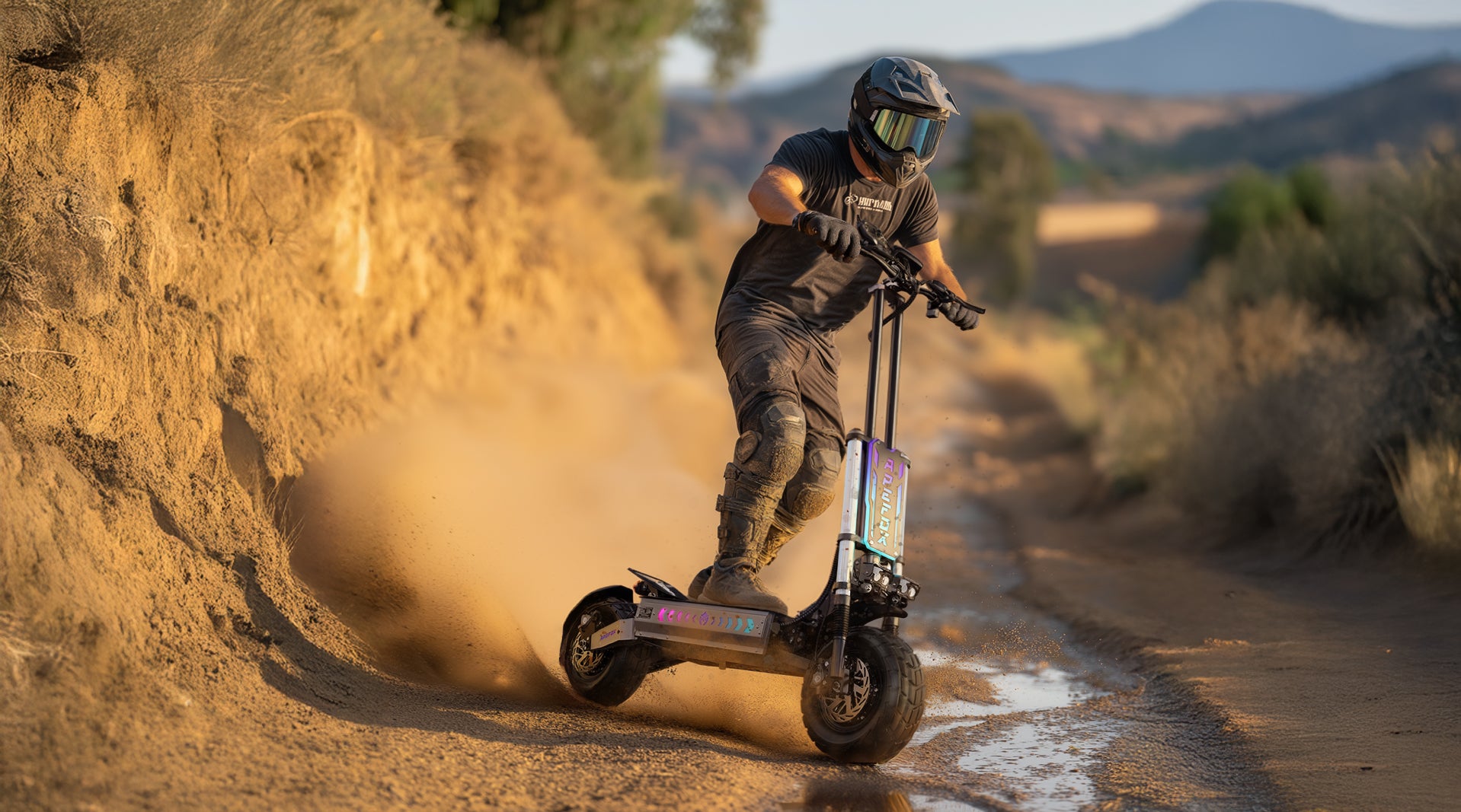 APEFOX T90 elektriskais skrejritenis, 2100W *2 motori, 60V 31,2Ah