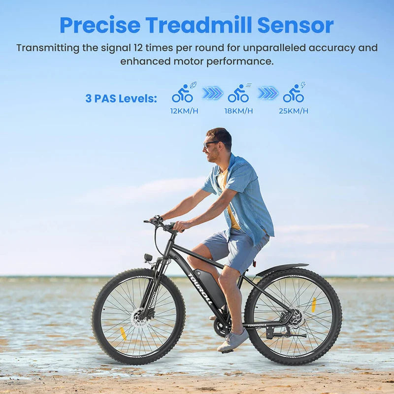 Touroll U2 elektriskais velosipēds 48V 15Ah