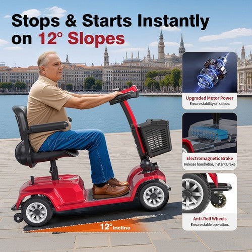 Unificare Lucas Pro četrriteņu skrejritenis, 180 W motors, 24 V 12 Ah