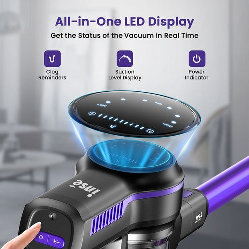 INSE S7P bezvadu putekļsūcējs 26 kPa