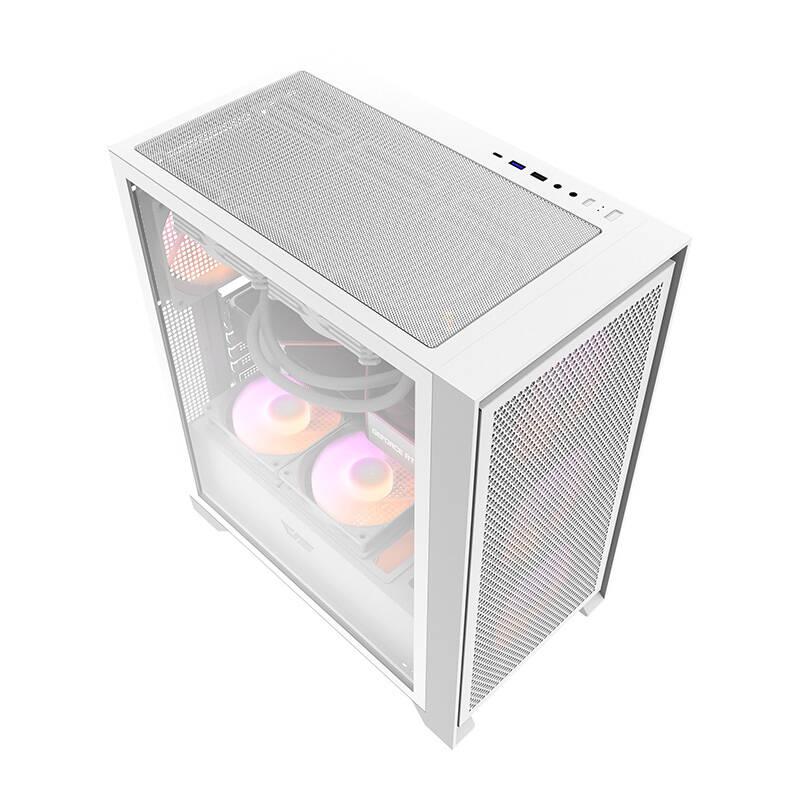 Darkflash DRX70 MESH computer case (white) + 4 RGB fans