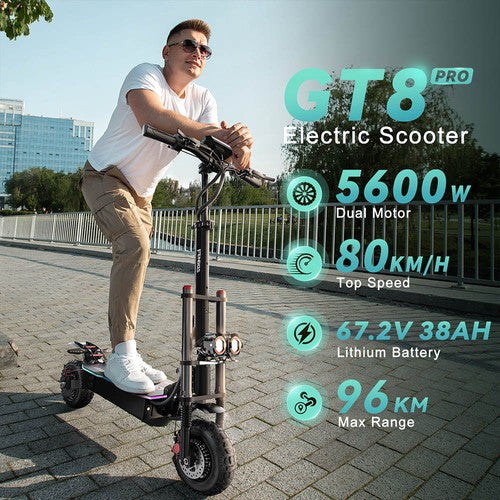 FENGQS GT8 PRO Elektriskais skrejritenis, 2800W*2 motors, 67.2V 38Ah