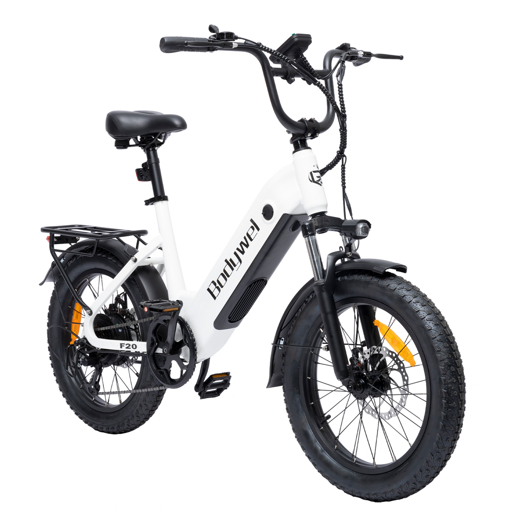 Bodywel F20 elektriskais velosipēds ar platām riepām 500W