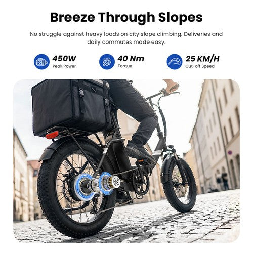 Touroll S3 Elektriskais velosipēds, 250W motors, 36V 13Ah