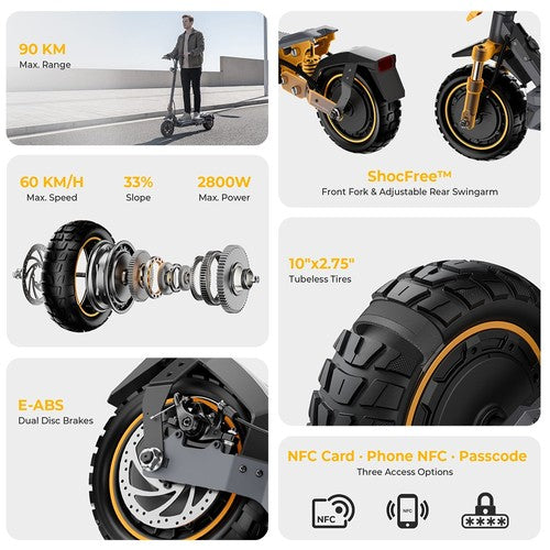 Elektriskais skrejritenis Ausom K20 Pro 1000 W*2