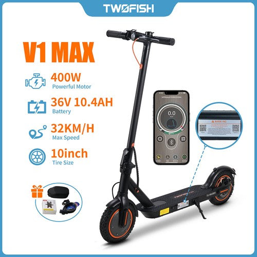 TWOFISH V1 MAX Elektriskais Skūteris 400W