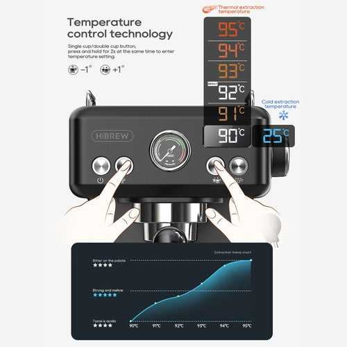 HiBREW H10A pusautomātiskais espresso kafijas automāts