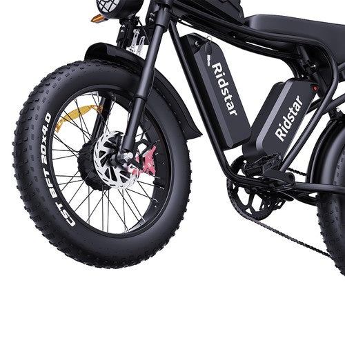 Ridstar Q20 Pro elektriskais velosipēds ar 1000 W * 2 motoriem, 52 V 20 Ah 2x