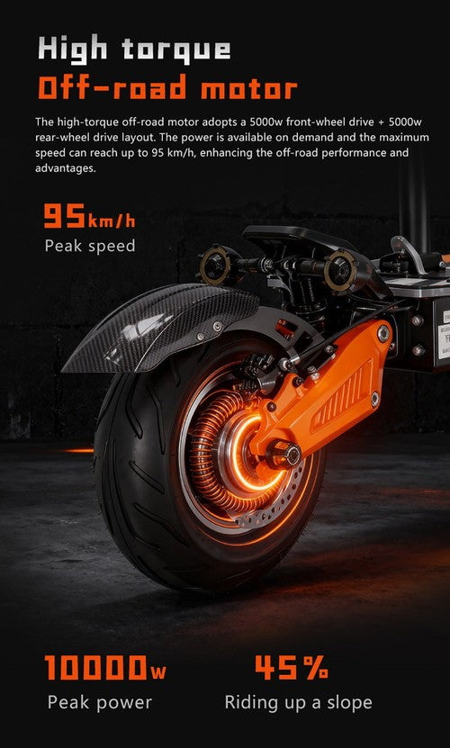 BOYUEDA M2 Elektriskais skrejritenis, 2x 10000W, 95km/h