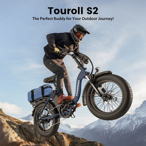 Touroll S2 elektriskais velosipēds, 650 W motors, 48 V, 15 Ah