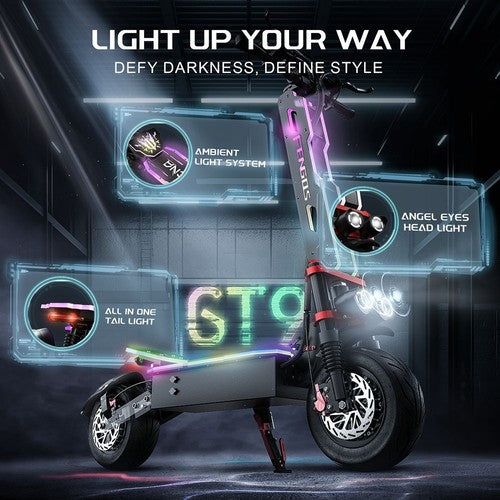 FENGQS GT9 Elektriskais skrejritenis, 3500W*2 motors, 60V 38Ah
