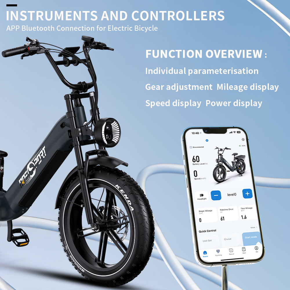 Oneport OT08 Pro pilnas piekares elektriskais velosipēds 18Ah 2x