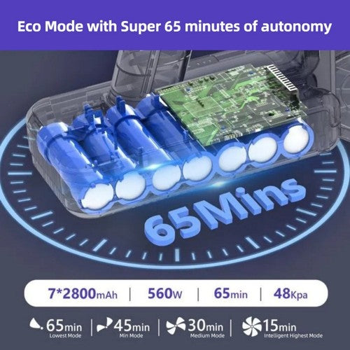 MOOSOO YG-618-B bezvadu putekļsūcējs, elastīgs 180°